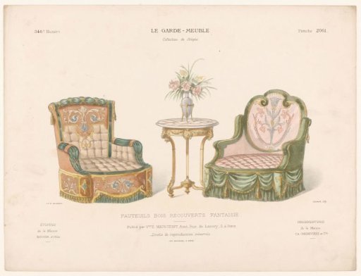 Two armchairs and table