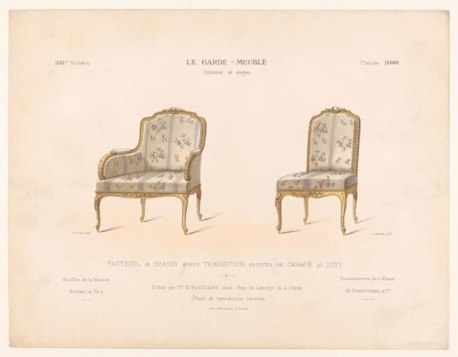 Armchair and chair
