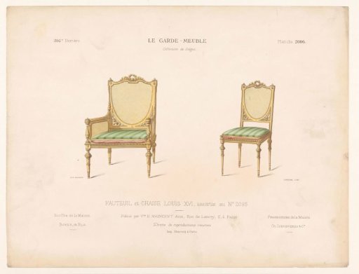 Armchair and chair