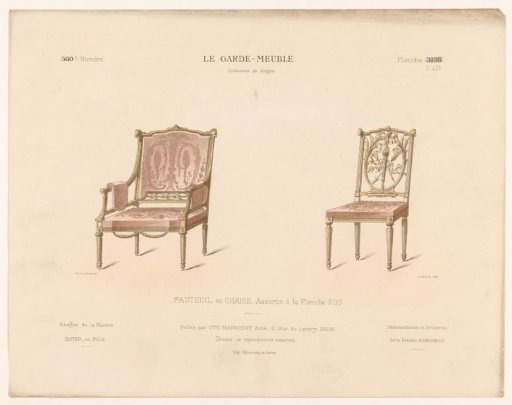 Armchair and chair