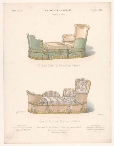 Two chaise longues