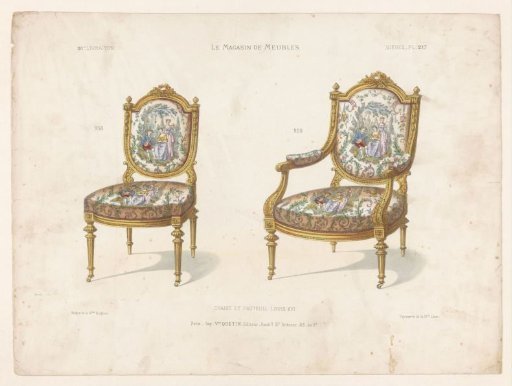 Chair and armchair