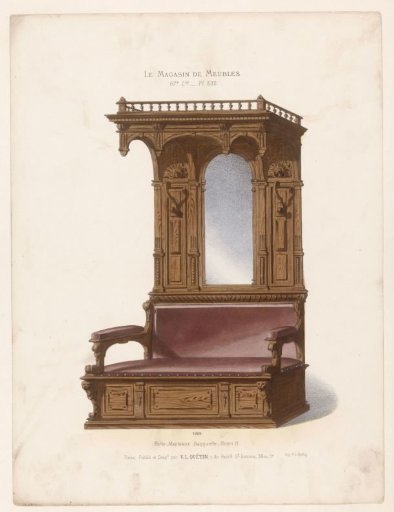 Furniture with sofa and mirror