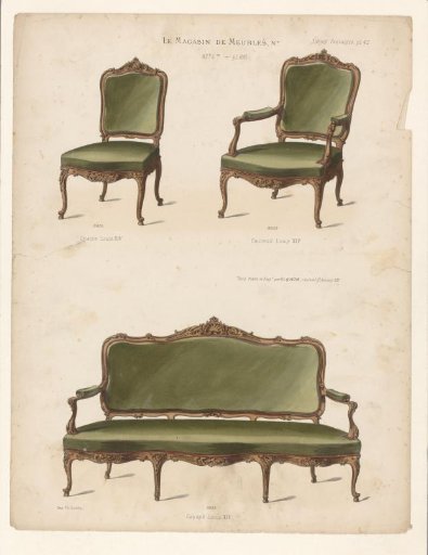 Chair, armchair, and sofa