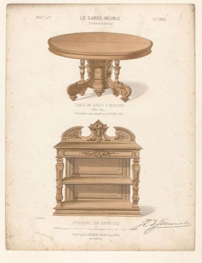 Dining table and sideboard
