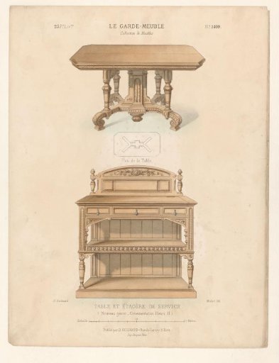 Table and sideboard