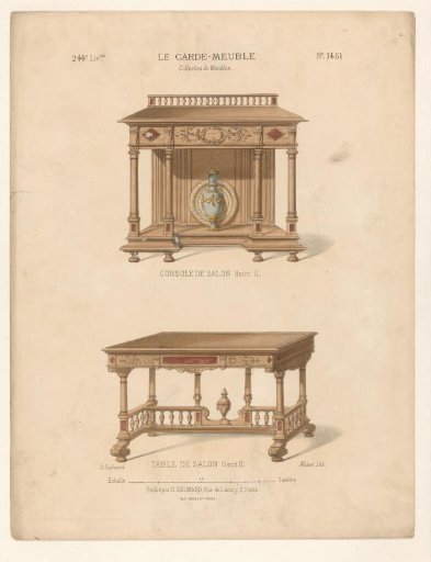 Console table and table