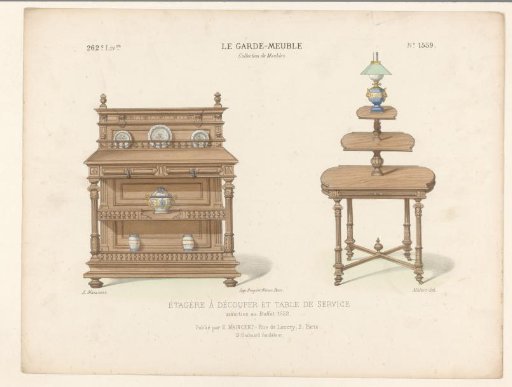 Buffet cabinet and table