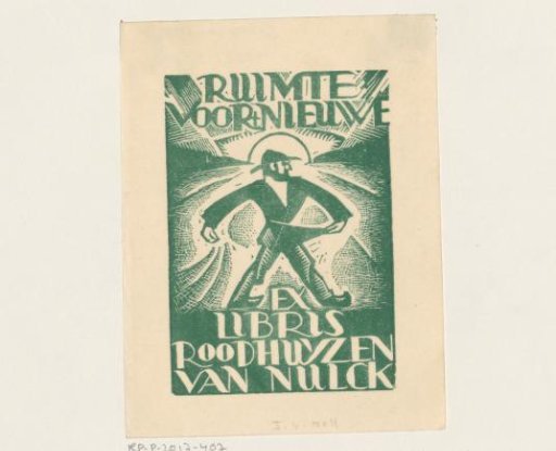 Ex libris of Roodhuyzen van Nulck