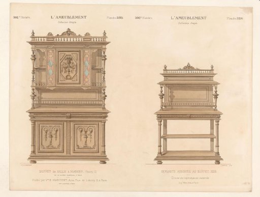 Buffet cabinet and cabinet