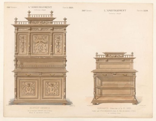 Buffet cabinet and cabinet