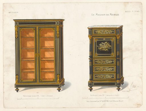 Bookcase and chest of drawers