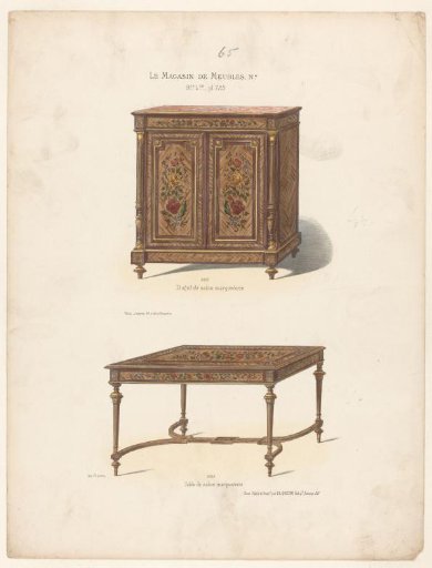 Cabinet and table