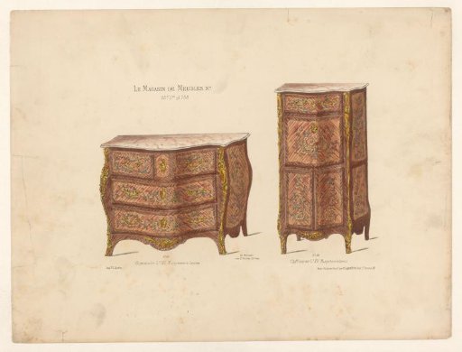 Commode and chest of drawers