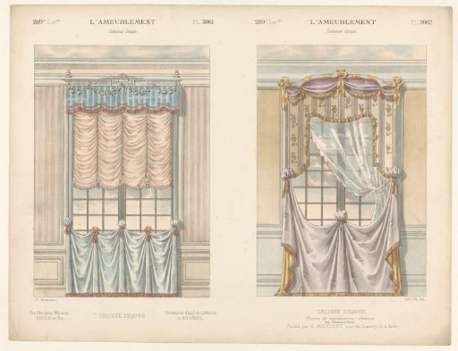 Two Windows with Curtains