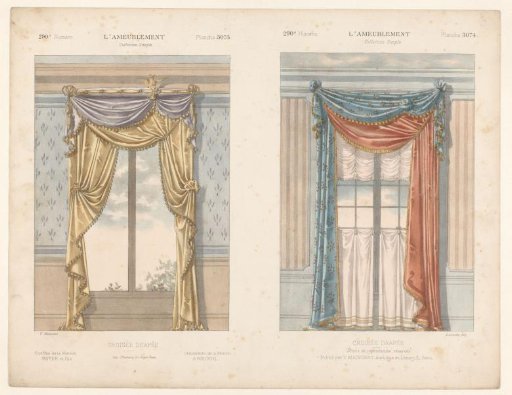 Two Windows with Curtains