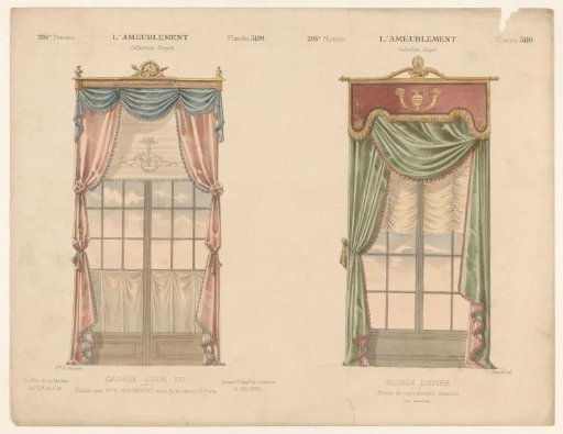 Two Windows with Curtains