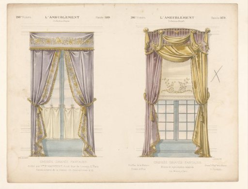 Two Windows with Curtains