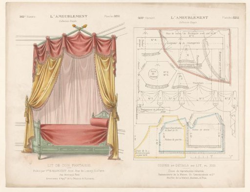 Canopy Bed with Draperies