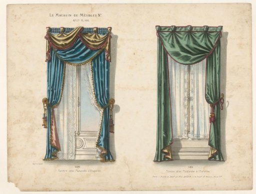 Two Windows with Curtains
