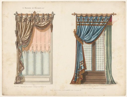 Two Windows with Curtains