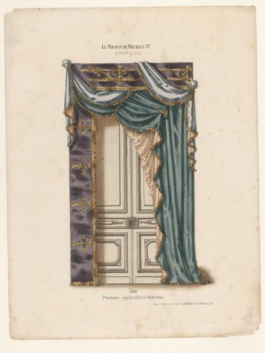Door with Curtains