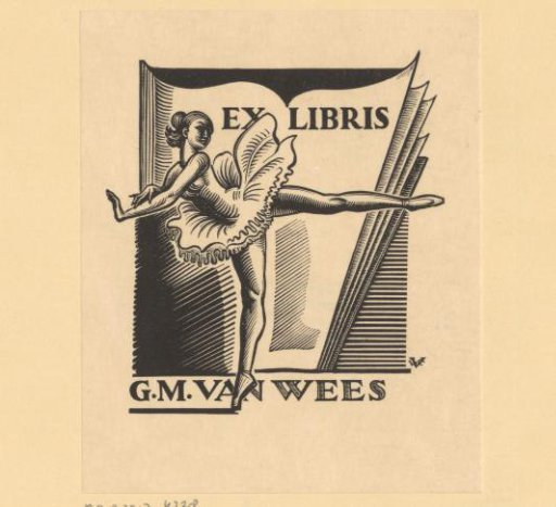 Ex libris of G.M. van Wees