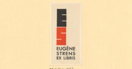 Ex libris of Eugène Strens