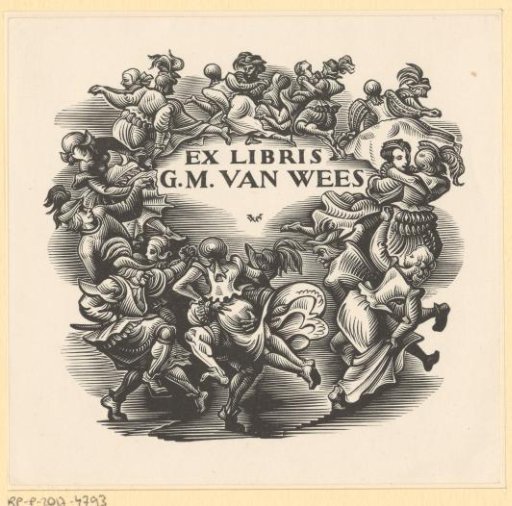 Ex libris of G.M. van Wees