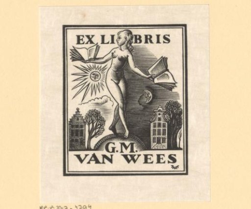 Ex libris of G.M. van Wees