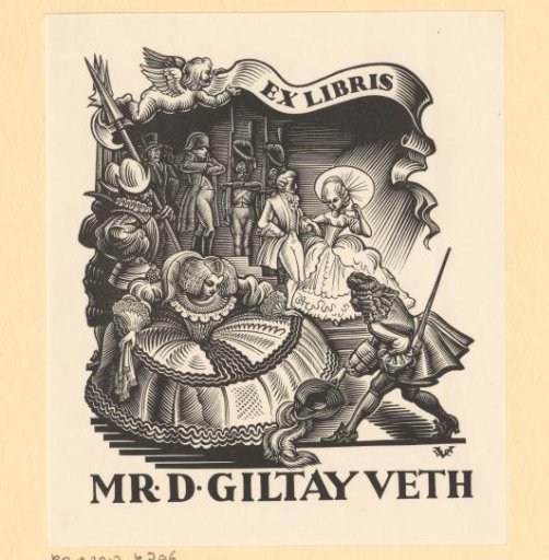 Ex libris of D. Giltay Veth