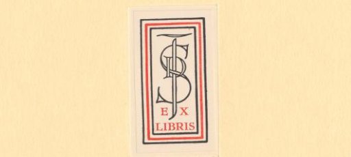 Ex libris of S.d.J.