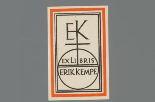 Ex libris of Erik Kempe