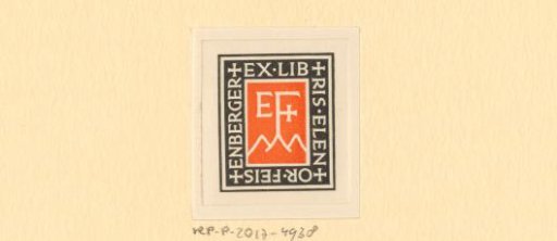 Ex libris of Elenor Feisenberger