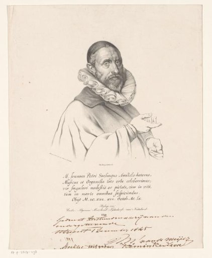 Portrait of Jan Pieterszoon Sweelinck