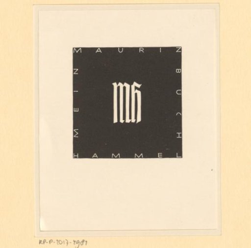Ex libris of Mauriz Hammel