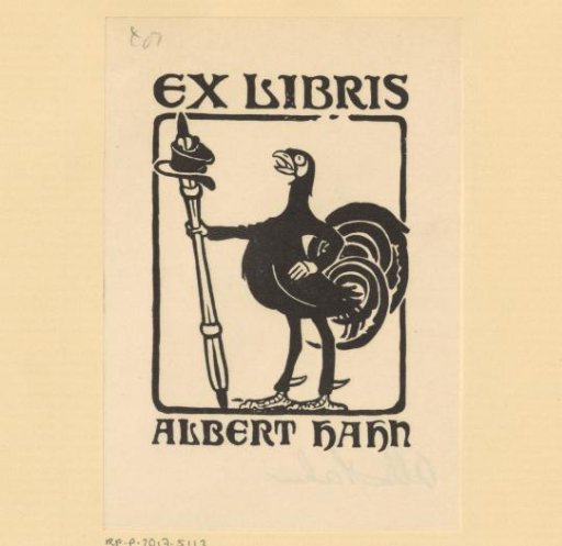 Ex libris of Albert Hahn