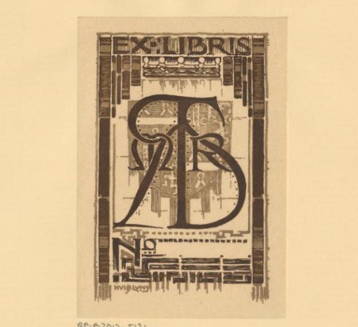 Ex libris of M.R.R.S.