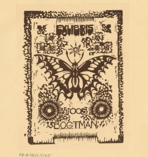 Ex libris of Toos Bogtman