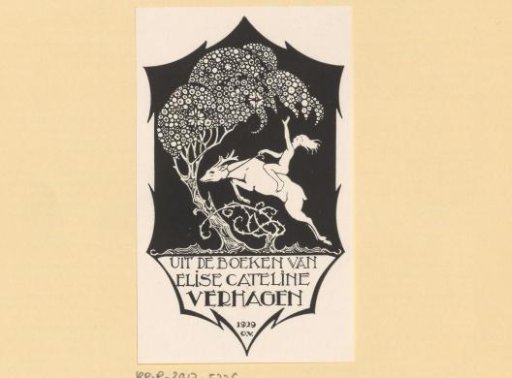 Ex libris of Elise Cateline Verhagen