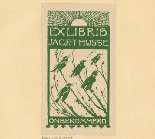 Ex libris of Jac. P. Thijsse