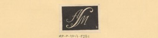 Ex libris of A.M.S.
