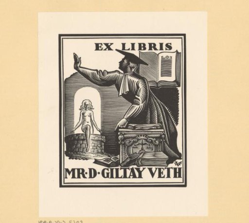 Ex libris of D. Giltay Veth