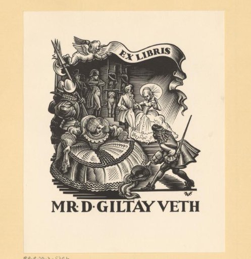 Ex libris of D. Giltay Veth
