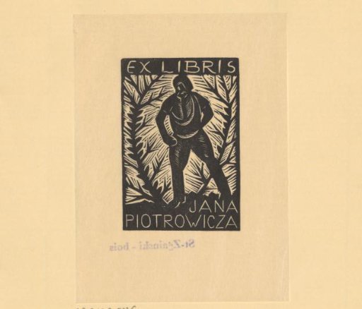 Ex libris of Jan Piotrowicz