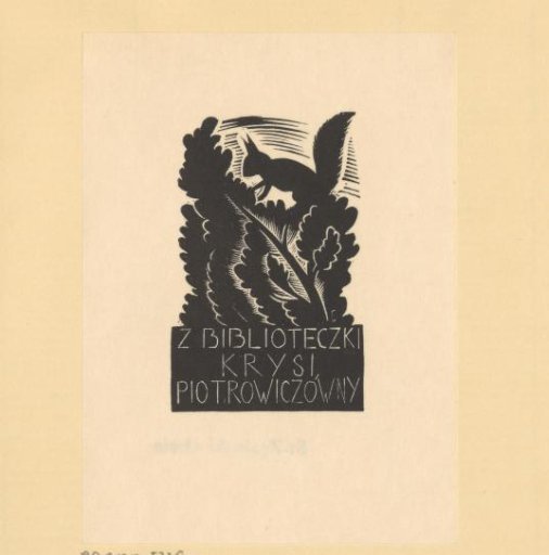 Ex libris of Krysi Piotrowiczówny
