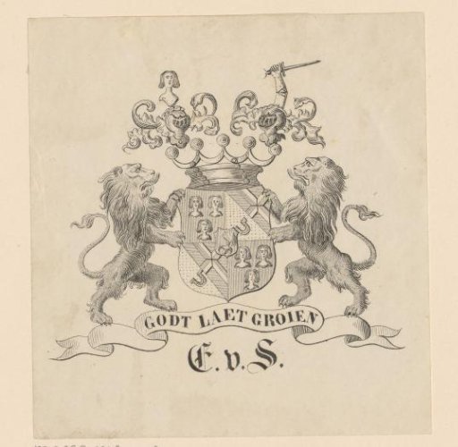Ex libris of E.v.S.