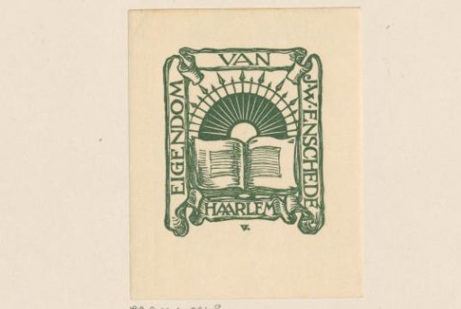 Ex libris of J.W. Enschedé