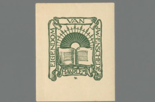 Ex libris of J.W. Enschedé