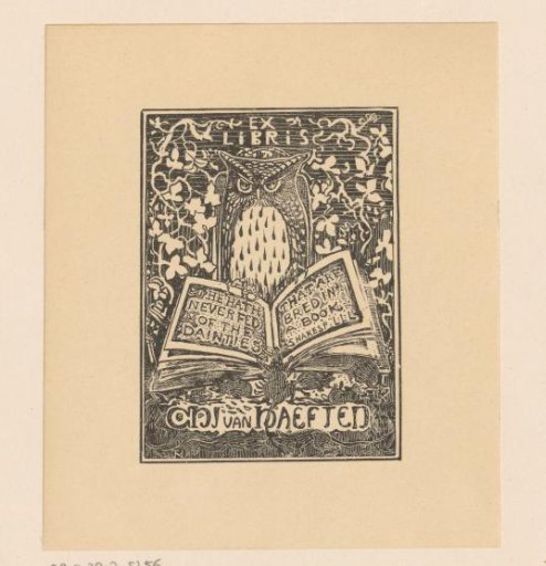 Ex libris of C.H.J. van Haeften
